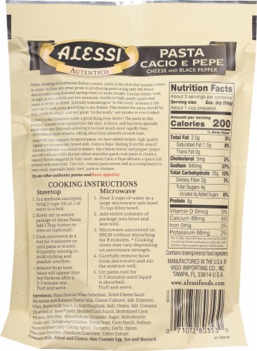 Alessi® Authentic Cheese & Black Pepper 4 Minute Pasta Perspective: back