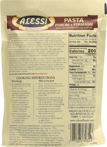 Alessi Porcini Mushroom & Cheese 4 Minute Pasta Perspective: back