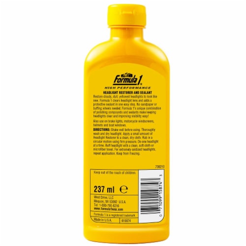 Formula 1® Headlight Restorer & Sealant Perspective: back