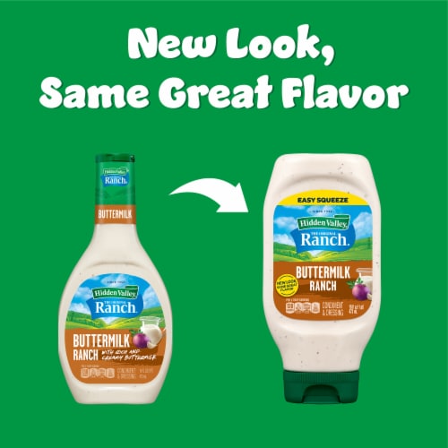 Hidden Valley Buttermilk Ranch Salad Dressing & Topping Perspective: back