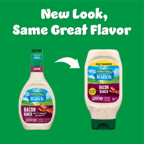 Hidden Valley Bacon Ranch Salad Dressing & Topping Perspective: back