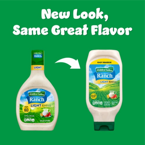 Hidden Valley Original Ranch Light Salad Dressing & Topping Perspective: back