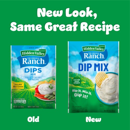 Hidden Valley Original Ranch Dips Mix Packets Perspective: back