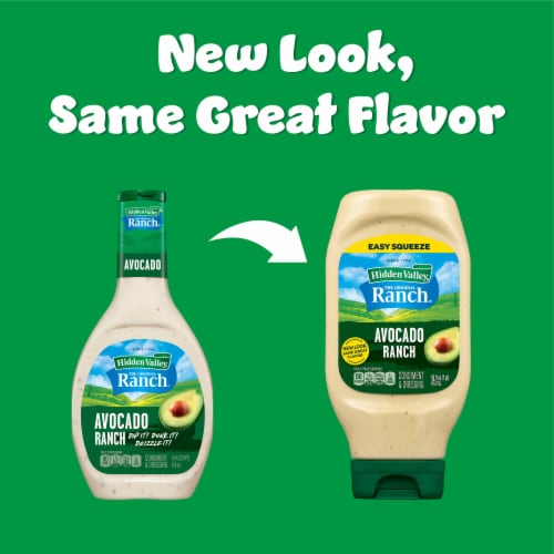 Hidden Valley Avocado Ranch Salad Dressing & Topping Perspective: back