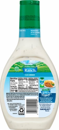 Hidden Valley® Gluten Free Cucumber Ranch Dressing Perspective: back