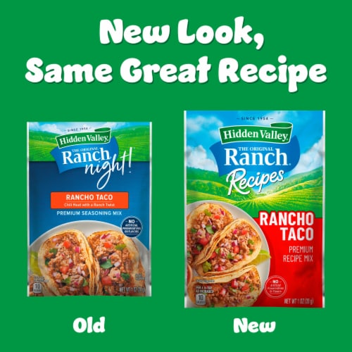 Hidden Valley Ranch Night! Rancho Taco Seasoning Mix Perspective: back