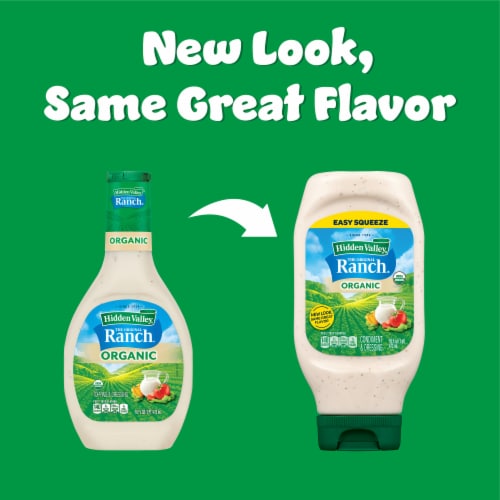 Hidden Valley Organic Ranch Dressing Salad Dressing for Quick Meals Perspective: back