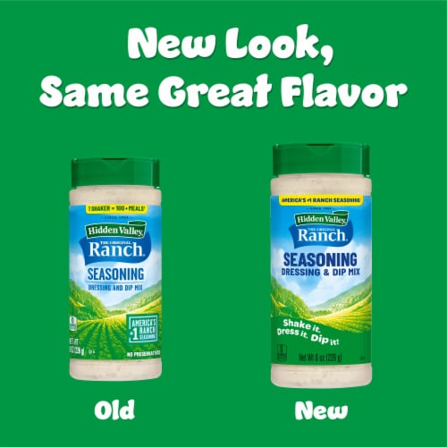 Hidden Valley Original Ranch Salad Dressing and Seasoning Mix Canister Perspective: back