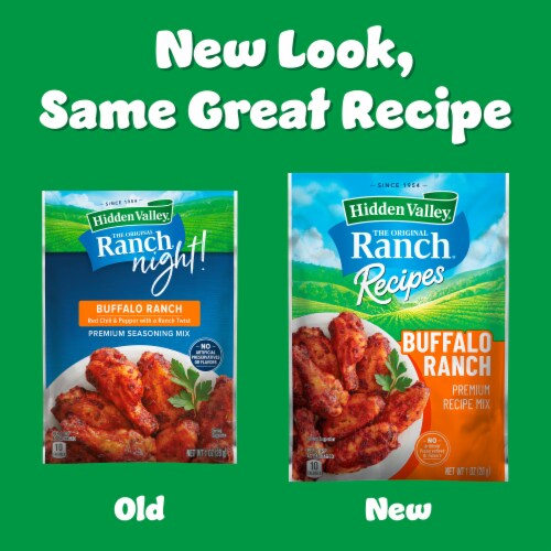 Hidden Valley Ranch Night! Buffalo Ranch Seasoning Mix Perspective: back