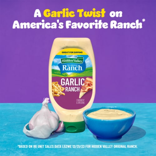 Hidden Valley Garlic Ranch Dipping Sauce Perspective: back