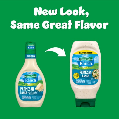 Hidden Valley Parmesan Ranch Condiment and Dressing Easy Squeeze Bottle Perspective: back
