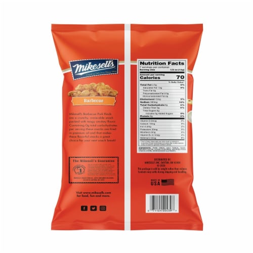 Mikesell's Barbecue Pork Rinds Perspective: back