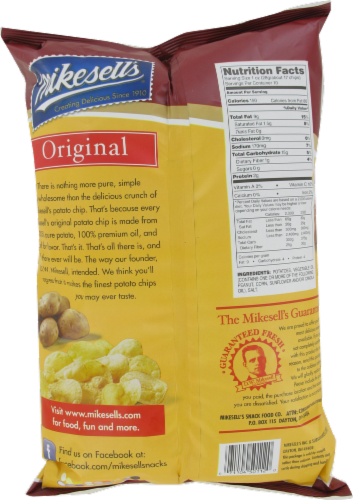 Mikesell's Original Potato Chips Perspective: back