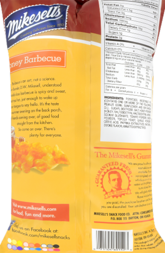 Mike-Sell's Honey Bar-B-Que Potato Chips Perspective: back