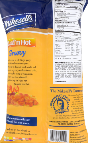 Mikesell's Good 'n Hot Potato Chips Perspective: back