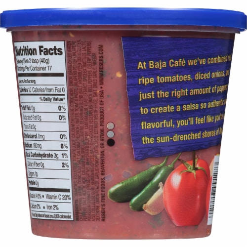 Reser's® Baja Cafe Restaurant Style Medium Salsa Perspective: back
