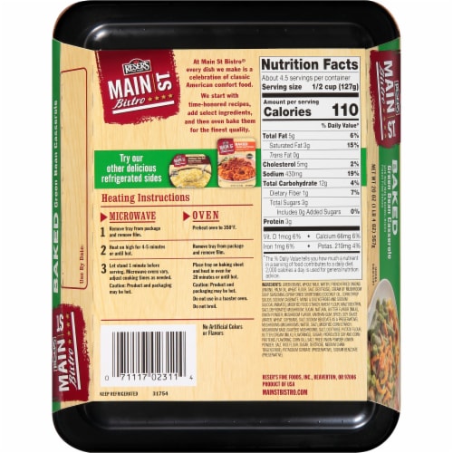 Reser's® Main St. Bistro Baked Green Bean Casserole Perspective: back