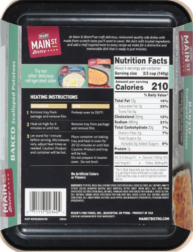 Reser's Main St® Bistro Baked Scalloped Potatoes Perspective: back