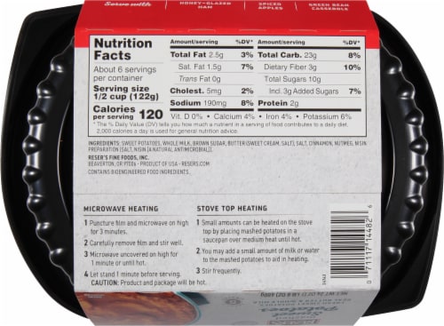 Reser's® Mashed Sweet Potatoes Perspective: back