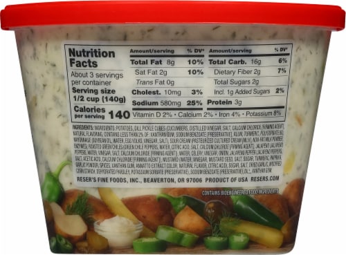 Reser's® Spicy Pickle Potato Salad Perspective: back