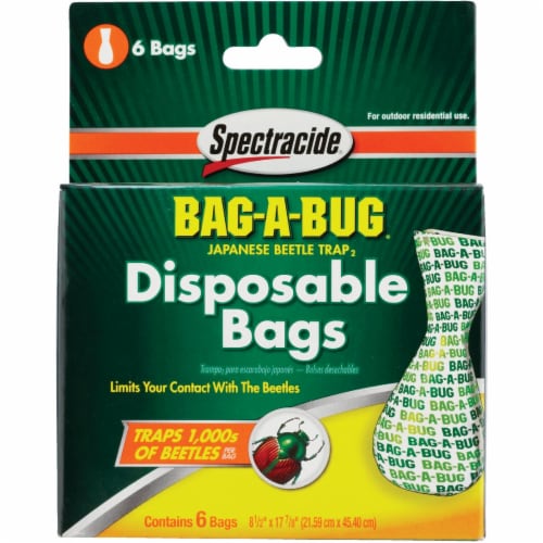 Spectracide Bag-A-Bug Plastic Japanese Beetle Trap Replacement Bag (6-Pack) Perspective: back