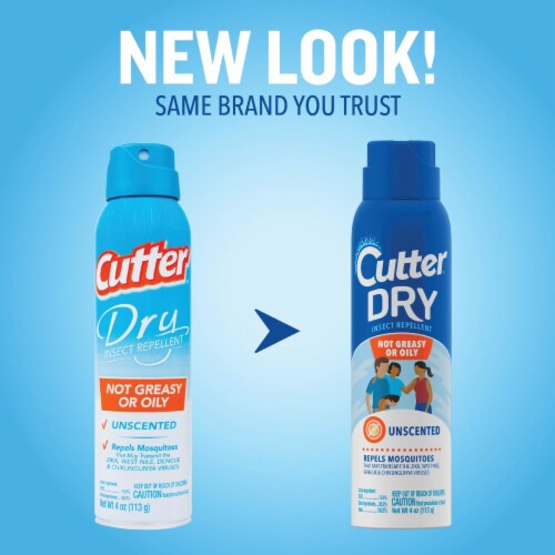Cutter Dry 4 Oz. Insect Repellent Aerosol Spray HG-96058 Perspective: back