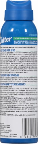Cutter® Backwoods® Dry Aerosol Insect Repellent Spray Perspective: back