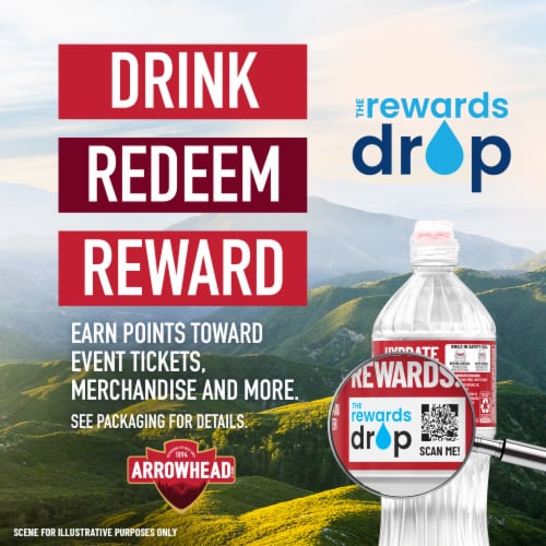 Arrowhead® Mountain Spring Bottled Water Perspective: back