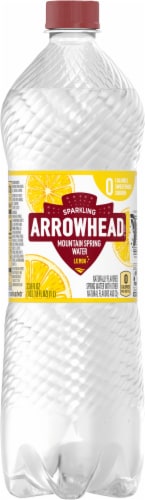 Arrowhead® Lemon Sparkling Mountain Spring Water Perspective: back