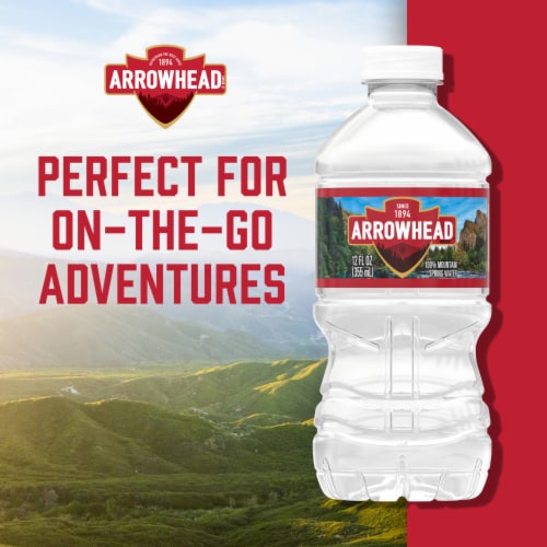 Arrowhead 100% Mountain Spring Bottled Water Perspective: back