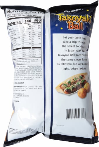 Calbee® Takoyaki Ball Original Baked Snacks Perspective: back