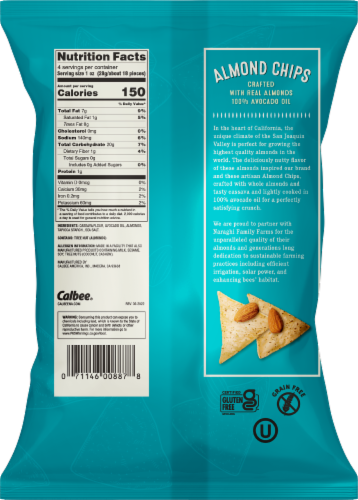 Calbee® San Joaquin Sea Salt Almond Chips Perspective: back
