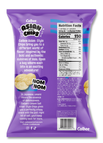 Calbee® Asian Style Umami Salt Potato Chips Perspective: back