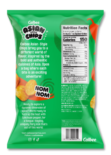 Calbee® Chinese Style Spicy Hot Pot Potato Chips Perspective: back