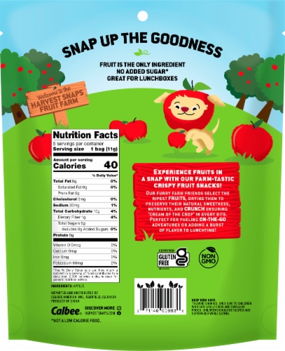 Harvest Snaps® Kids Crispy Apples Perspective: back