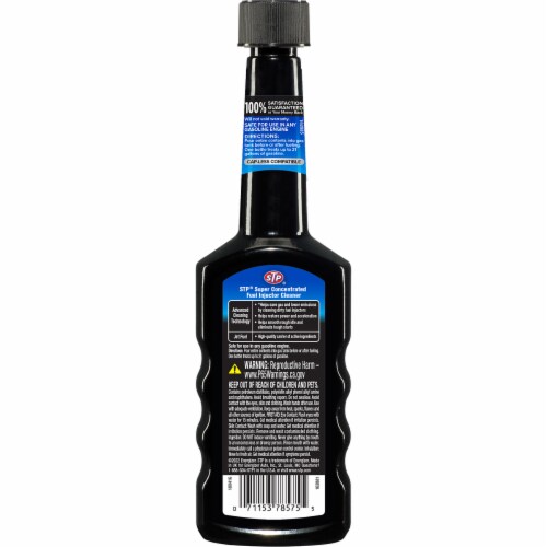 STP® Super Concentrated Fuel Injector Cleaner Perspective: back