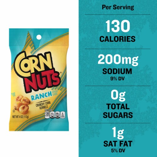 CORN NUTS Ranch Crunchy Corn Kernels Snack, 4 oz. Perspective: back
