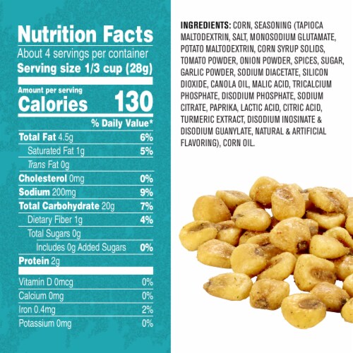 Corn Nuts ® Original Crunchy Corn Kernels Snack, 4 oz. Perspective: back