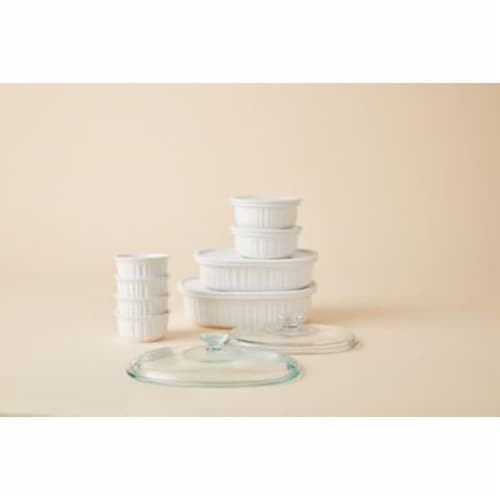 CorningWare French White 18-Piece Bakeware Set