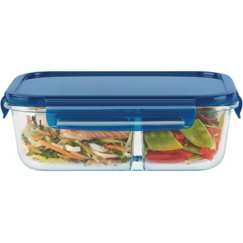 Divided Glass Storage Container, 3.4c