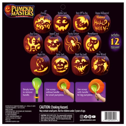 Pumpkin Masters® Carving Party Kit Perspective: back