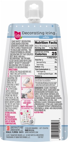 Cake Mate® White Decorating Icing Perspective: back