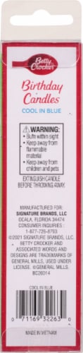 Betty Crocker™ Birthday Candles - Cool In Blue Perspective: back