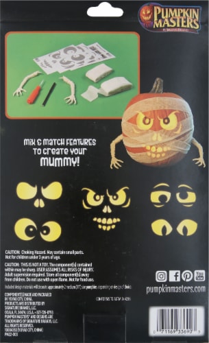 Pumpkin Masters Mummy Carving & Decorating Kit Perspective: back