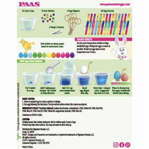 PAAS® Easter Megga Color Cups Egg Decorating Kit Perspective: back