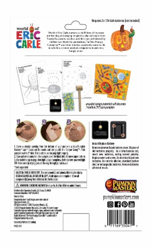 Pumpkin Masters® Halloween Pumpkin Glowing Peg Lights Kit Perspective: back