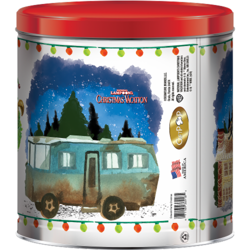 GiftPop Warner Brother's® Christmas Vacation Icons Assorted Popcorn Tin Perspective: back