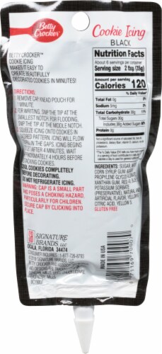 Betty Crocker™ Cookie Icing Pouch - Black Perspective: back