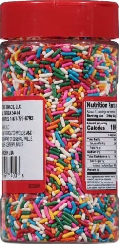 Betty Crocker™ Parlor Perfect Confetti Sprinkles Perspective: back