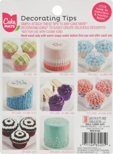 Cake Mate Decorating Tips Variety Pack Perspective: back